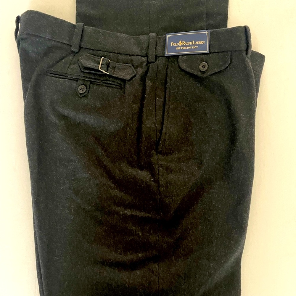 Polo by Ralph Lauren Men's Charcoal Dress Pants
